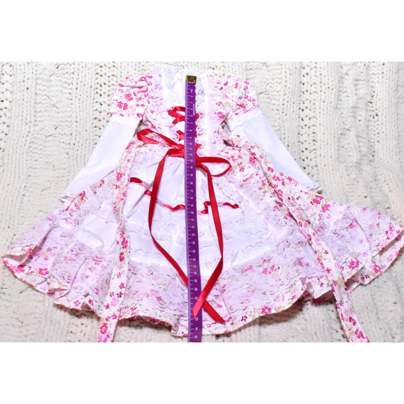 BJD Volks Super Dollfie SDGr SD13 SD Girl Dealer Made Floral Dress Bonnet Outfit - Picture 5 of 8